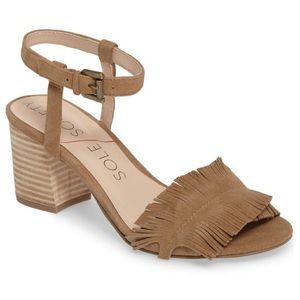 🌸Sole Society🌸 Fringe Sandals with block heel